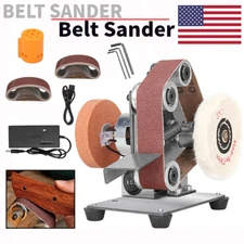 Mini Electric Grinder Belt Sander Polishing Grinding Knife DIY Sharpener Machine