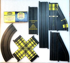 Lot of 7 - Aurora AFX slot car track & Accessories -New Old Stock