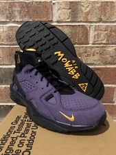 Nuevo 13 Nike ACG Air Mowabb Gravedad Púrpura Negro Dorado Zapatos de Senderismo DC9554-500 Hombres