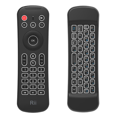 Rii MX6+ - Wireless RF Tastatur QWERTY Englisch Schwarz
