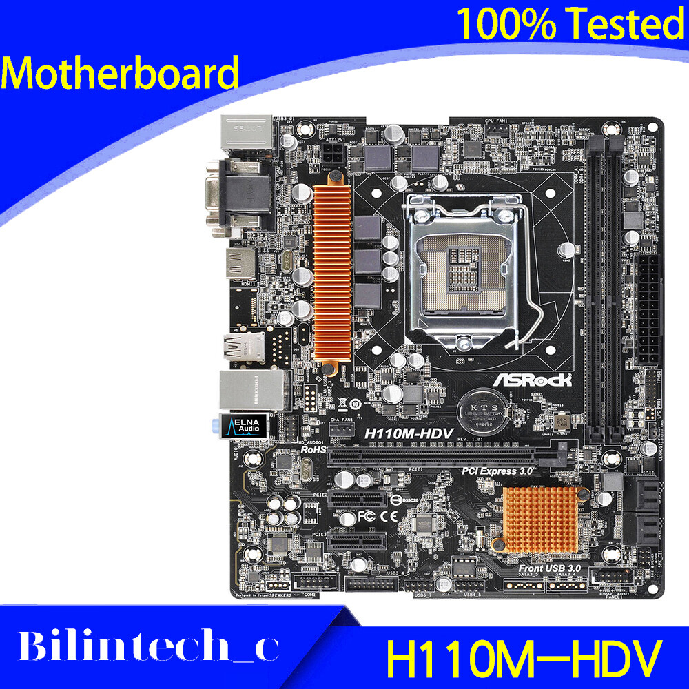 FOR ASRock H110M-HDV h81 Motherboard Supports 6 7th