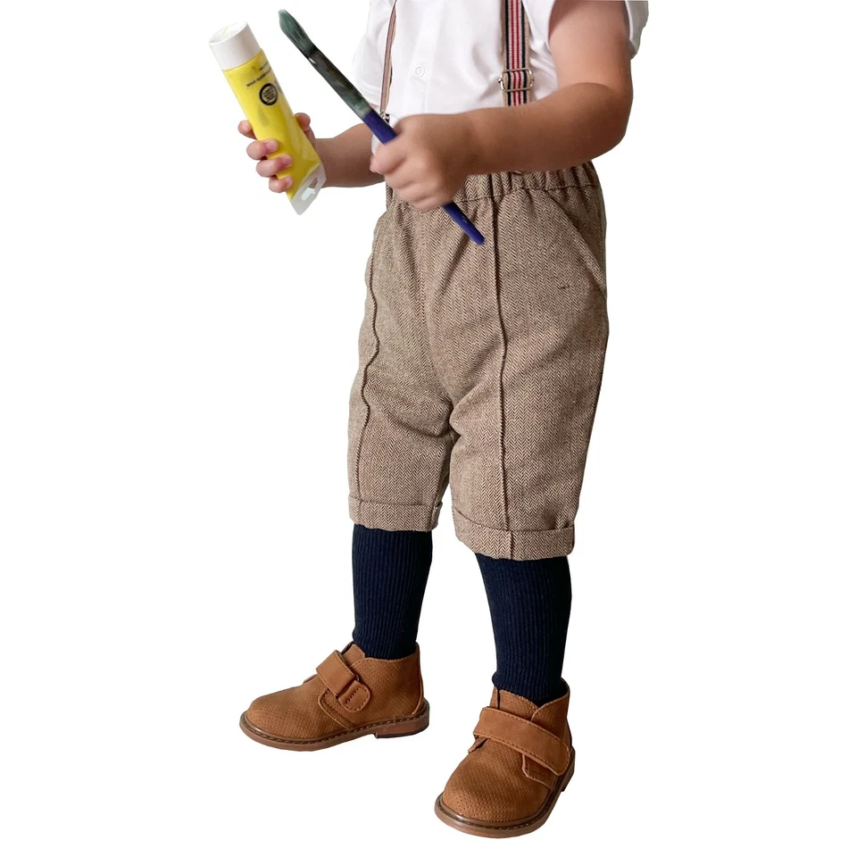 Medias térmicas para niños para niñas o niños, 100% lana orgánica, tallas 6 meses - 8 años Foto 4 de 4