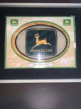 John Deere Tractor Farm Equipment/ Hand Painted Glass Wall Hanging