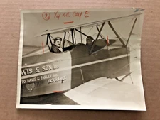 Vintage PHOTO 1931 Cleveland Air Race Davis & Son Pilots BARNEY RAWSON KEN DAVIS