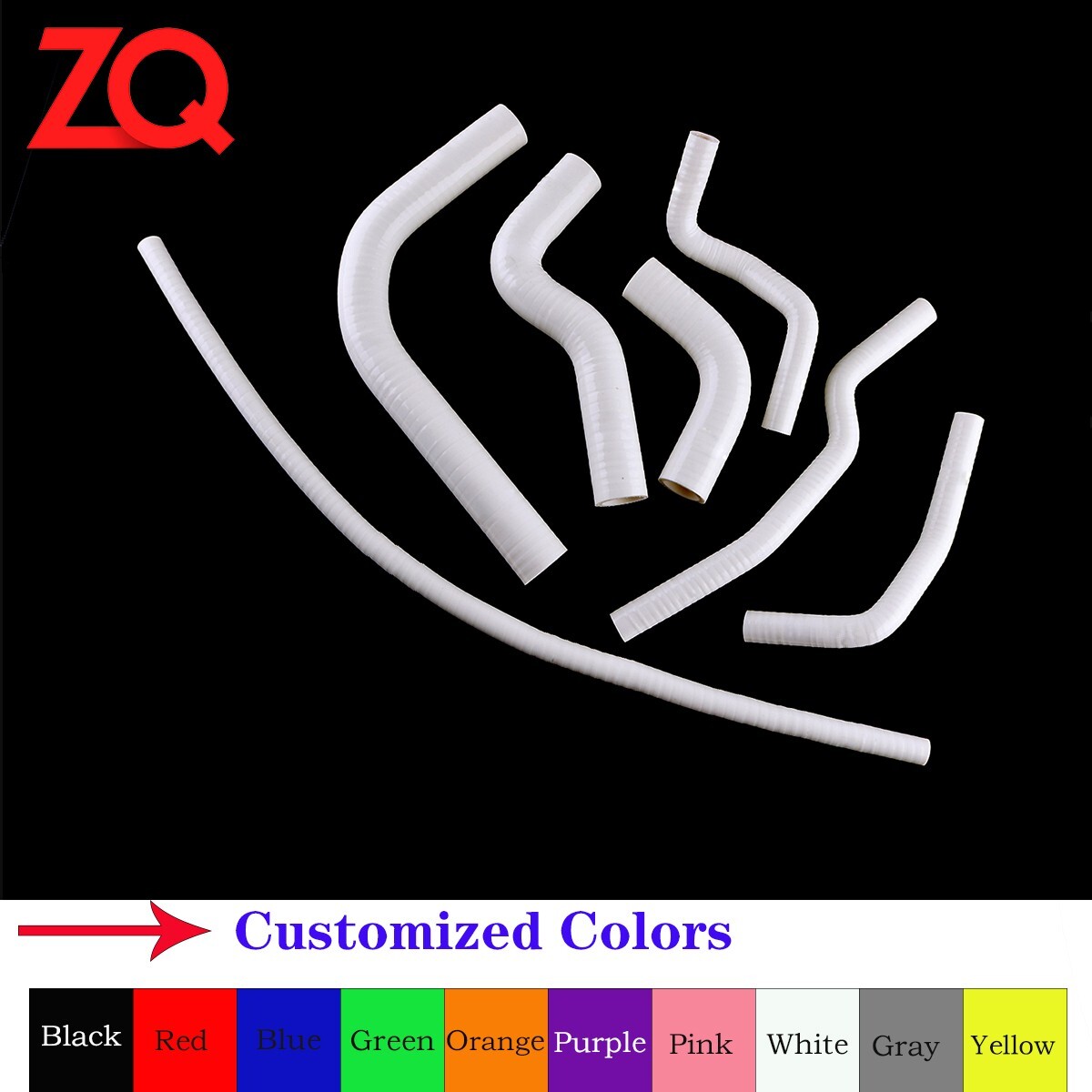 High quality Silicone Radiator White Coolant Hose For 1986-1995