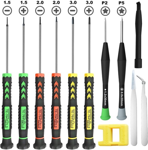 12 Pcs Small Screwdriver Set with Flathead and Phillips for Electronics and Jewe