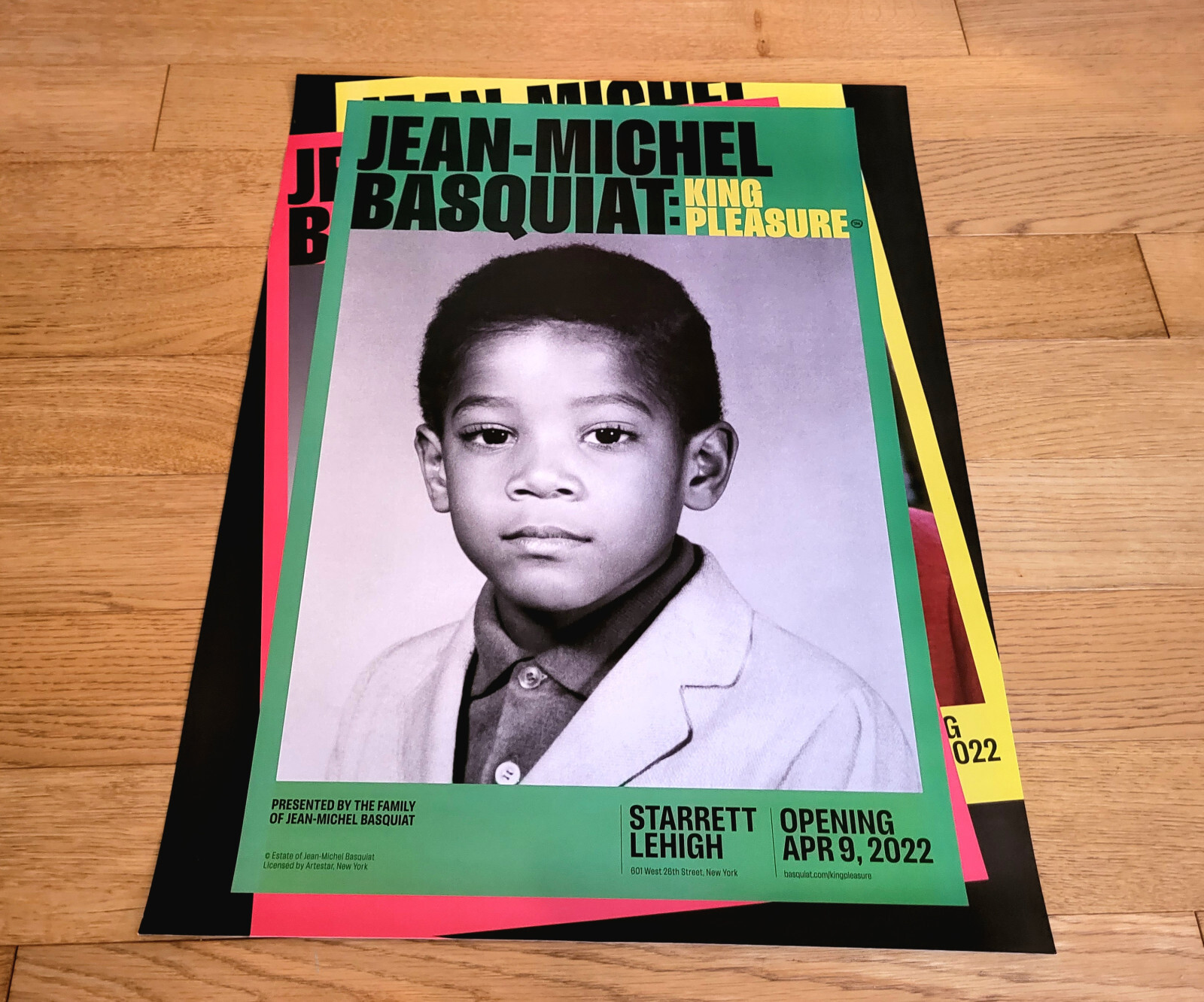 JEAN-MICHEL BASQUIAT - KING PLEASURE - ORIGINAL EXHIBITION POSTER NYC - AFFICHE image 6