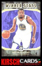 Kevin Durant 2020-21 Donruss Optic #18 Winner Stays Purple Golden State Warriors