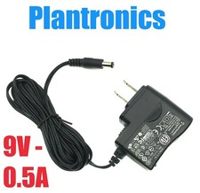 Genuine Plantronics SSA-5W 090050 AC Adapter Charger 9V 500mA P/N 83648-02 OEM