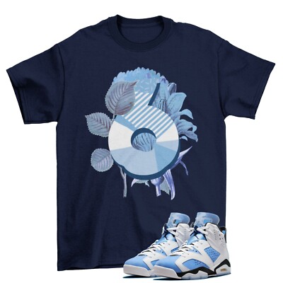 Floral Shirt Blue to Match Jordan Retro University Blue UNC  CT8529-410