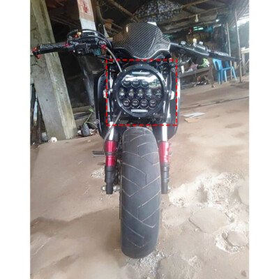 Black Headlight Light Round Front Fit CNC Aluminum For Honda MSX125 MSX SF Grom