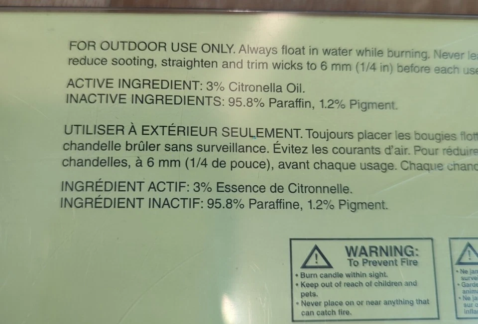Pier 1 Imports Citronella Scented Floating Candles Pack Of 3 Flower New - Image 4 of 4
