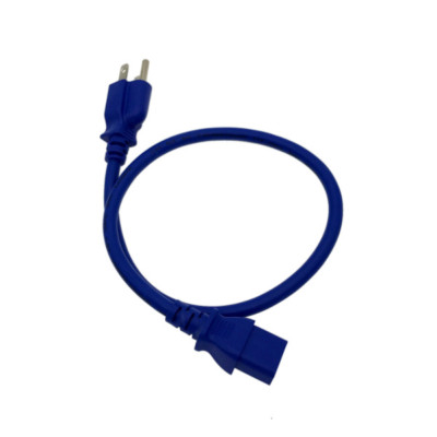 BLUE 2 FT COMPUTER POWER SUPPLY AC CORD CABLE WIRE FOR HP DELL ACER DESKTOP PC