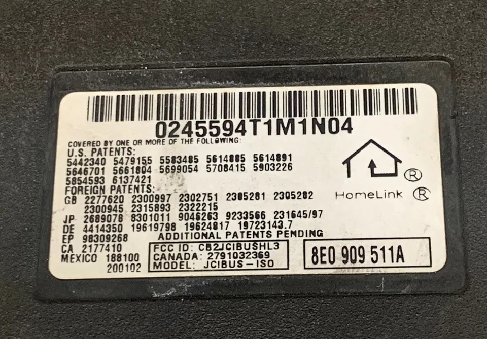 2004-2006 AUDI A4 S4 QUATTRO HOME LINK CONTROL UNIT GARAGE DOOR OPENER 8E0909511 - Image 3 of 4