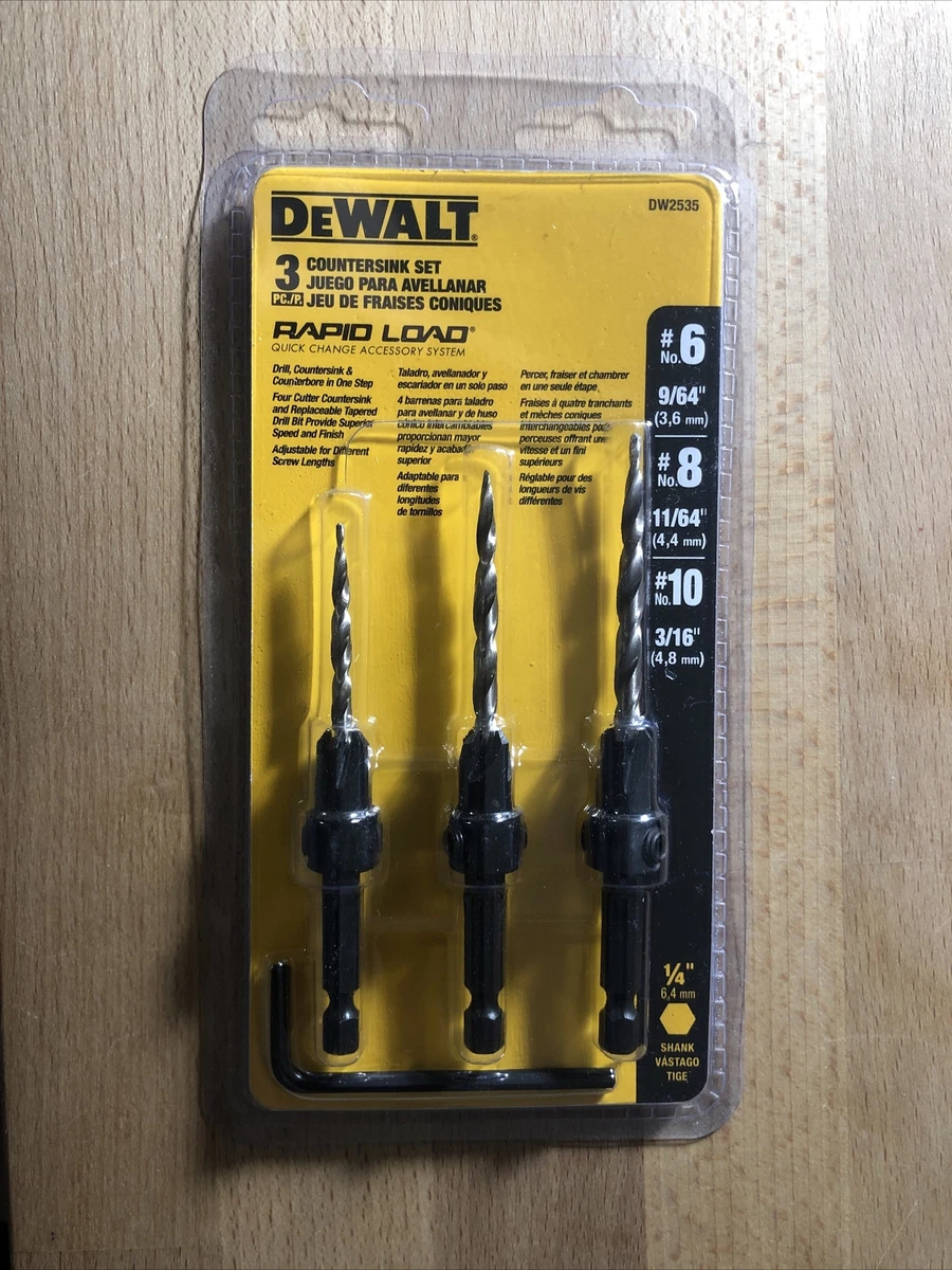 Dewalt countersink drill bit set hot sale