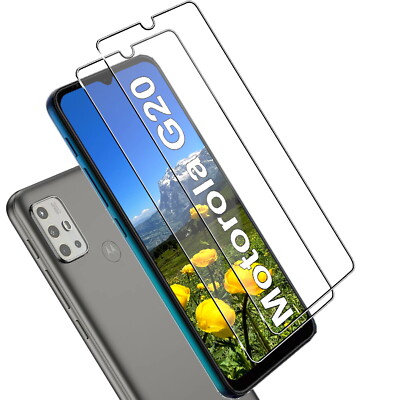 Für Motorola Moto G20 Echt Glas Display Schutz Panzerfolie 9H Schutzglas - 2x