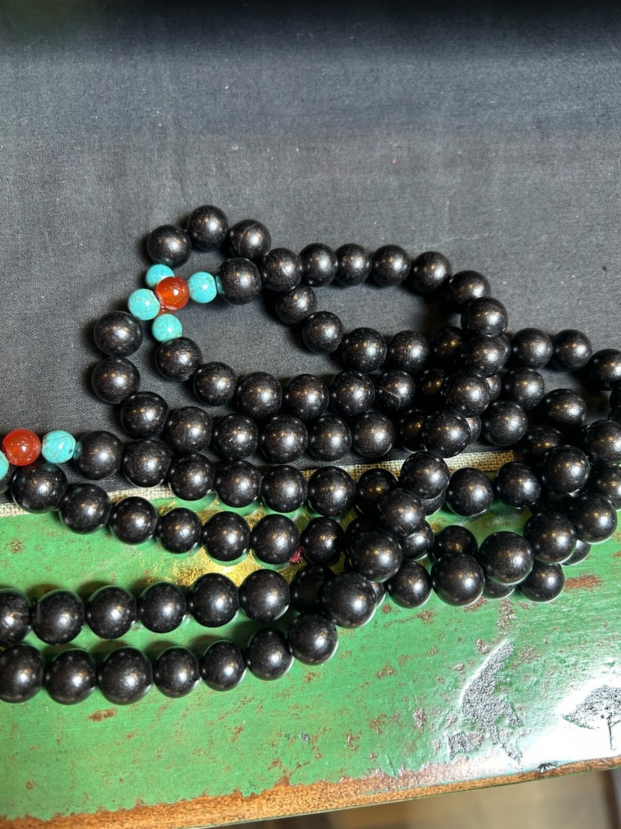 Long Oriental Dark Brown Rosewood Beads Hand Rosary Praying Chain ws3830S Long Oriental Dark Brown Rosewood Beads Hand Rosary Praying Chain ws3830S