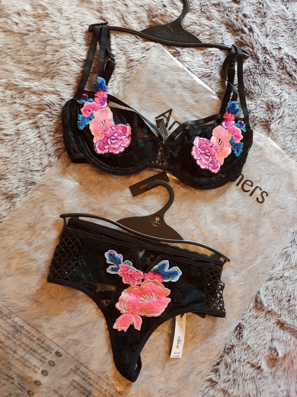 RRP 40£ sexy lingerie set Ann Summers bra M B brief knickers Victoria's Secret image 6