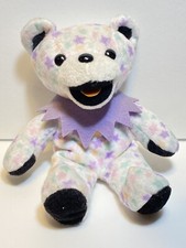 Grateful Dead Bean Bear Katie Mae Plush Toy Doll 7in Purple White - Japan