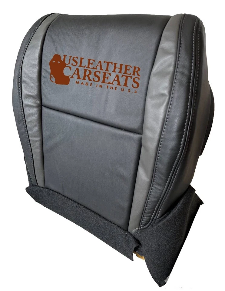 2008-2011 Mazda CX-9 Driver Side Bottom OEM Leather Seat Cover 2 Tone Black - Image 2 of 4