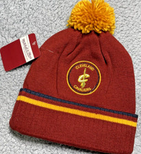 Cleveland Cavaliers Beanie Cap Mitchell Ness Cavs Wine Gold Mitchell Allen James