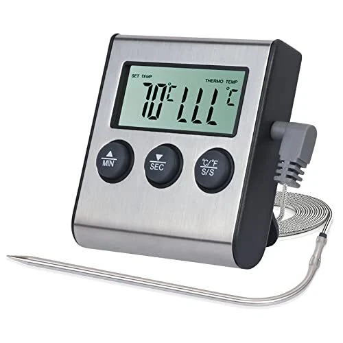 Meat Thermometer Digital Cooking Thermometer With Stainless Steel Long Food Temp