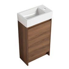 18" Free Standing Single Bathroom Vanity Cabinet W/Sink Door for Small Space NEW