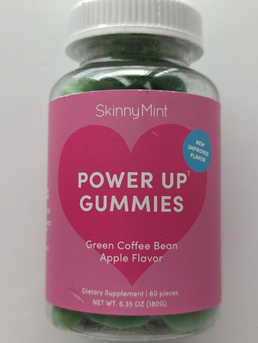 SkinnyMint Power Up Gummies x60 Skinny Mint Fat Loss Diet Supplement Exp 1/2024