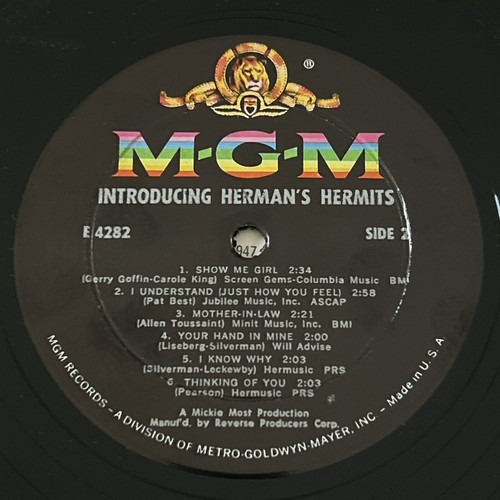 Herman's Hermits - Introducing Herman's Hermits US 1965 E/SE-4282 VG/VG - Picture 4 of 4