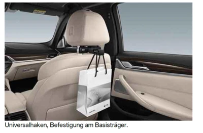 Original BMW X Modelle Travel Comfort Universalhaken, Basisträger für Rücksitz - Bild 1 von 3