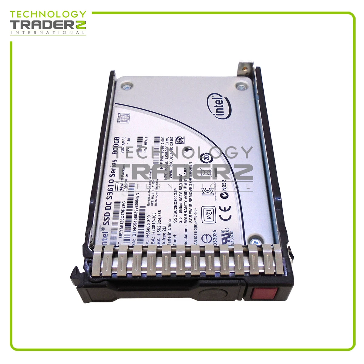 804625-B21 HP 800GB SATA 6G 2.5