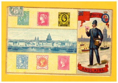 LONDON (U-K.) FAKTOR DER ENGLISCHEN POST / BRIEFMARKENSPRACHE 1907