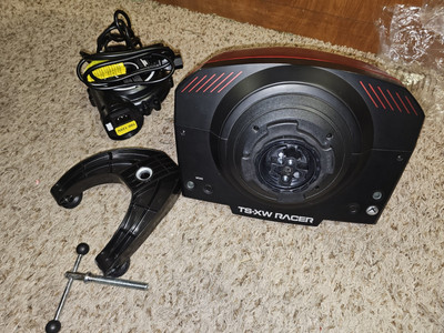 Thrustmaster TS-XW Racer Servo Base, Pedals, Sim Hub And Extras - Black