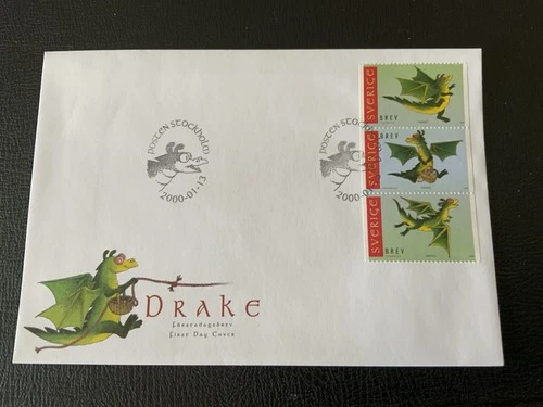 Sweden 2000 #2367-2369 Year Of The Dragon - FDC