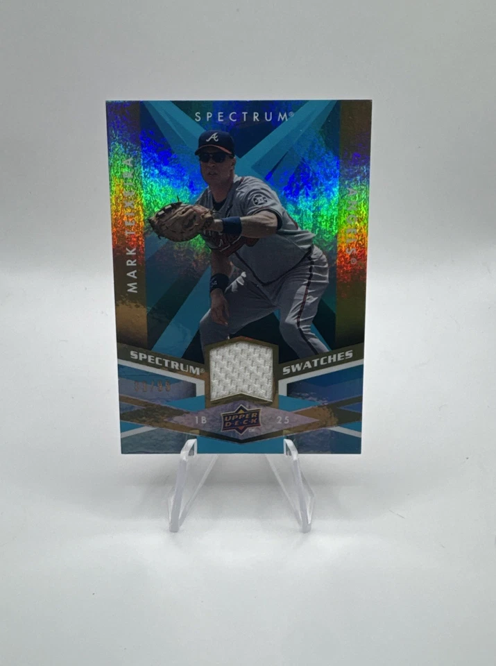 2009 Upper Deck Spectrum Swatches Mark Teixeira /99 SS-MT Angels Braves! - Image 2 of 4