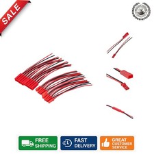 20 Pairs Instant On 2-Pin JST Plug Connectors 100mm for LED and RC Applications