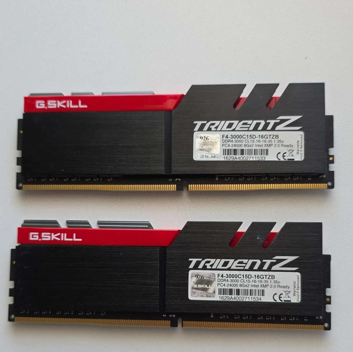G. SKILL PC4-24000 (DDR4-3000) Bus Speed Computer RAM 16 GB Total