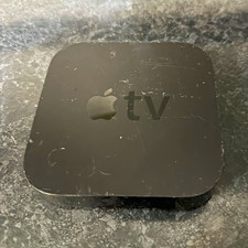 Apple TV Black Streaming Box HDMI Digital Optical TOSLINK Audio Ethernet