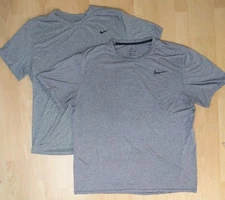 Nike Dri Fit Shirt Lot Of 2- Mens XXL 2XL Gray Short Sleeve Athletic Tee Active