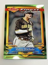 2021 Topps Finest Flashbacks Baseball #163 - Manny Machado - San Diego Padres