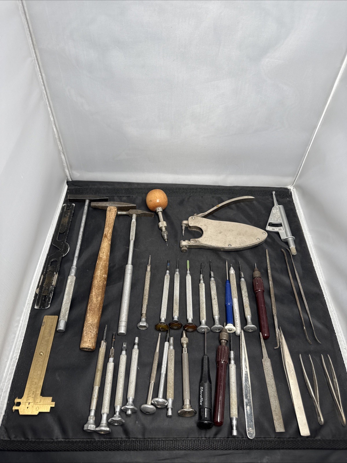 Vintage German 40 Vigor Of Jewelry Watch Repair Lot Glasses AO Tools Germany - vintagewatches.pk