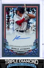 2024 Bowman Sterling Roman Anthony Prospect Autograph Auto Red Sox F740