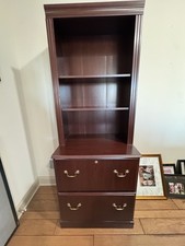 Bush Cherry Lateral File And Bookcase