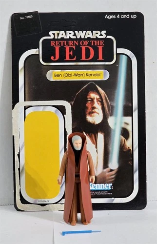 B-180 VINTAGE 1980'S KENNER STAR WARS ROTJ OBI-WAN KENOBI COMPLETE 79 CARD BACK