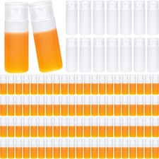 Mini Plastic Sample Bottle Flip Cap Travel Container 12ml 0.4oz 100 PCS