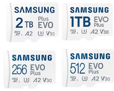 SAMSUNG Evo Plus 256GB 512GB 1TB 2TB MicroSDXC Micro SD A2 V30 C10 U3 4K HD Card