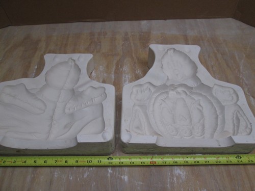 VINTAGE CERAMIC CASTING MOLD "NOWELL #NM-1399 "SOFTEE GHOST & PUMPKIN""