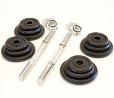 Set pesi in ghisa da 18 kg