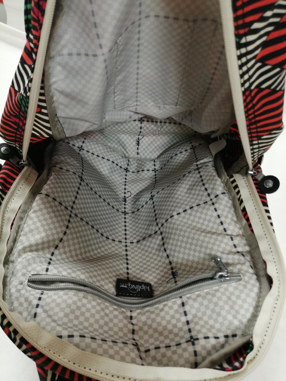 KIPLING Multi-color all-over pattern backpack Kip… - image 7