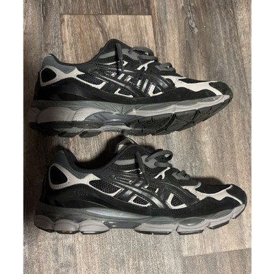 ASICS GEL-Kayano 14 Herren Sneaker Schwarz Grau Mesh Synthetik Low Top